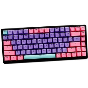 Keycaps, PBT Keycaps 84 Keys 3-Kleur Backlight Gaming-Keycaps Mechanisch Toetsenbord Keycap Voor AKKO 3108 / RK S84 Toetsenbord Pokertoetsen