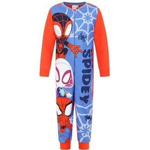 Spidey en zijn geweldige vrienden jongens meisjes kinderen Spiderman Onesie, Blauw, 3-4 jaar