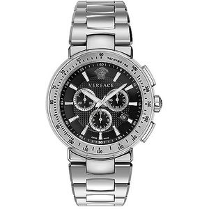 Versace Herenhorloge Mystique Sport 46 mm chronograaf armband roestvrij staal VFG170016