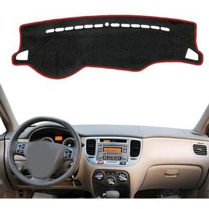 Auto Dashboard Cover Beschermend Vermijd Licht Tapijt Auto Dashboard Mat Anti-UV Antislip Accessoires geschikt voor KIA RIO 2 2005 2006 2007 2008 2009 New Pride Rio5 RIO2