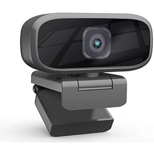 BesDirect Webcam, HD 1280x720P Webcam, USB Video Cam PC Camera voor Computer Laptop Desktop, Plug and Play, 360° Draaibaar