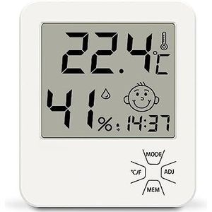 Temperatuur- En Vochtigheidssensor Elektronische Thermometer Met Wandtafelklok For Thuistemperatuurmeter(LX8111)