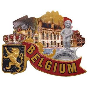 3D België Koelkast Magneet Toeristische Souvenirs Handgemaakte Hars Craft Magnetische Stickers Thuis Keuken Decoratie Reizen Gift