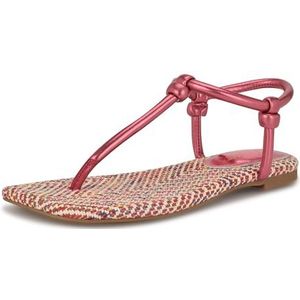 Nine West Nortny platte sandalen, roze 660, 38 EU, Roze 660, 38 EU