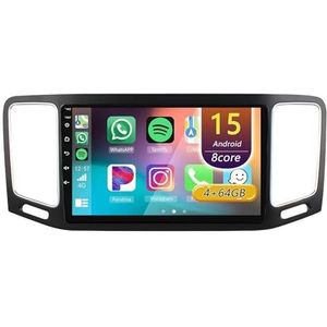 Android 15 Radio,voor VW Volkswagen Sharan 2012-2018, 9 Inch Touchscreen 2 Din Autoradio Met Wireless CarPlay Android Auto Bluetooth WIFI GPS-navigatie Swc(A 4core (2G+32G))
