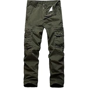 Men's Cotton Multi-Pockets Work Pants Tactical Trouser Outdoor Cargo Pants