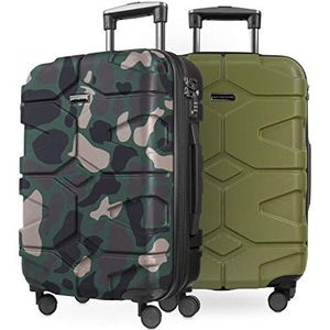 HAUPTSTADTKOFFER X-Kölln - handbagage harde schaal, camouflage/olijfgroen, Handgepäck-Set, koffer