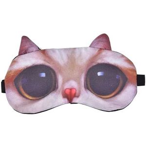 Vrouwen Mannen Katoen Kat Hond Slapen MASK Zachte Blinddoek Ooglap Slaap Oogschaduw Oogbedekking Leuke Slaap Masker Oogmasker Oogmasker (966)