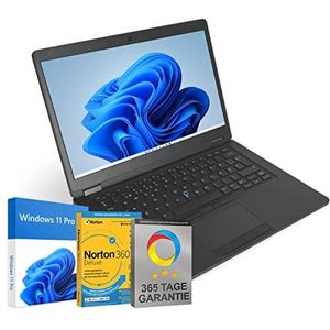Dell Latitude 5480 14 inch laptop Intel Core i5-7300U@ tot 3,5 GHz 8 GB 256 GB SSD met Windows 11 Pro & GRATIS antivirussoftware HDMI webcam incl. 365 dagen garantie (gereviseerd)