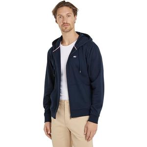 Tommy Jeans Hoodie met rits voor heren, Donkere Nacht Navy, XL