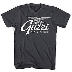 Fashion Moto Guzzi Mandello Lario Mens T Shirt Cotton Printed Short Sleeves Funny Graphic Tee Shirt Round Neck Casual Clothing T-shirts & overhemden(X-Large)