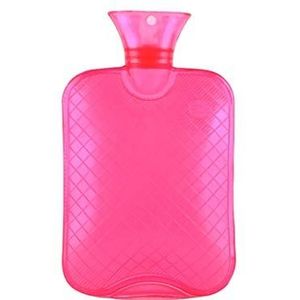 OIFAODAO, Warmwaterflessen Warmwaterzak Grote dikke PVC-waterinjectie Warmwaterkruik Ideaal for pijnverlichting Met warm en koud water gevulde warmwaterkruik,Warmwaterkruik(Roze,M)