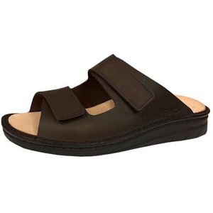 Finn Comfort Mabuto heren muiltjes bruin glad leer, Bruin, 6.5 UK Wide