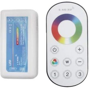 2.4G LED RGBW Controller DC12-24V Touchscreen RF Draadloze Afstandsbediening voor RGBW 5050 LED Licht Strip