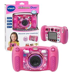 Vtech Kidizoom Duo 5.0 Digitale camera voor kinderen, 5 MP, kleurendisplay, 2 lenzen, roze Engelse versie roze