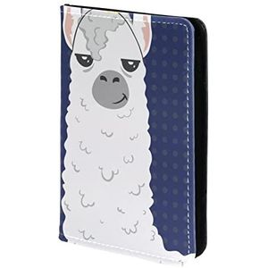 Paspoorthouder, paspoorthoes, paspoortportemonnee, reisbenodigdheden Ik kies om een eenhoorn grappige Alpaca te zijn, Meerkleurig, 11.5x16.5cm/4.5x6.5 in