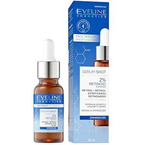 Eveline Cosmetics Gezichtstherapy Professioneel serum met 2% retinoïd-complex – rimpelvermindering, anti-aging huidverzorging, verhelderende en verstevigende formule, geschikt voor de gevoelige huid