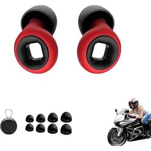 Motor oordopjes, 27 dB for slapen, gehoorbescherming, concerten, werk, studie, zwemmen, snurken, muziekfestivals(Red,1Pair)
