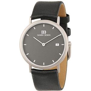 Danish Design Heren Horloge 3316110, Zwart/Zwart, Riem
