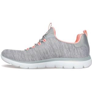 Skechers Summits-Fresh Impression Sneakers voor dames, Grijs Koraal Gycl, 40.5 EU