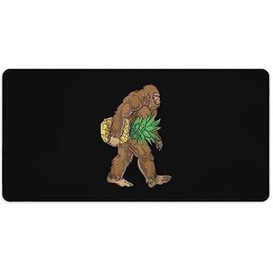 Bigfoot Draagtas met ananasprint bureauonderlegger beschermer muismatten kantoor tafel mat grote muismat antislip laptop pad