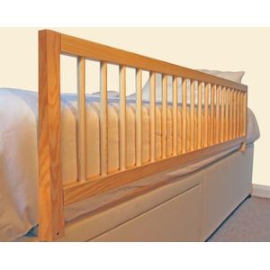 Safetots Extra Breed Houten Bedhek, Natuurlijk, 38cm Hoog x 140cm Breed, Peuter Bedrek voor Veiligheid, Veilig Kinder Bedhek, Voorgemonteerd, Eenvoudige Installatie