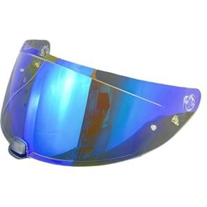 Motorhelm vizier lens, Helmvizier, helmschild for i70/i10/HJ-31 helmen UV-bescherming Winddicht Motohelmvizier Schild Helmaccessoires (transparant)(Revo Clear Blue)