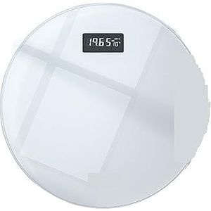Creatieve Intelligente Weegschaal Lichaamsgewicht Schaal Huishoudelijke Precieze Batterij Elektronische Weegschaal Gemakkelijk Te Gebruiken(Pearl White)