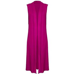 MA Online - Effen Maxi Vest - Fuchsia - Mouwloos