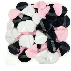 30/50/100 Stuks Driehoek Poederdons Make Up Sponzen for Gezicht Ogen Contouren Shadow Seal Cosmetische Foundation make-up Tool (Color : 50Pc Mix)