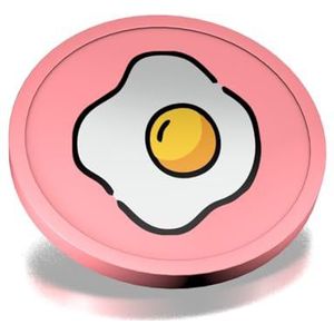 CombiCraft ontbijt consumptiemunten baby roze - munten met een opdruk van gebakken ei - diameter 29 mm - verpakking 100 stuks - handig betaalmiddel voor festivals, evenementen en horeca