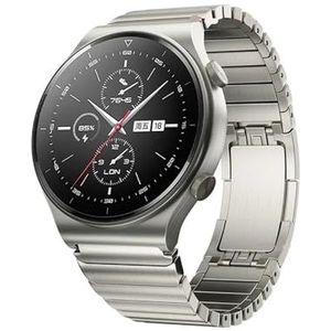 22mm roestvrijstalen horlogeband geschikt for Huawei Watch 4 GT2 3 pro 46mm band geschikt for samsung horloge 6 5 4 loop geschikt for seiko armband (Color : Silver-2, Size : Galaxy watch 46mm)