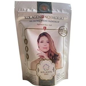 GOLD - Gehydrolyseerd collageen type 1 en 3 | GGO-VRIJ, glutenvrij - kersensmaak | EU-vervaardigd vertrouwd collageen (100 g) | huid, haren, nagels