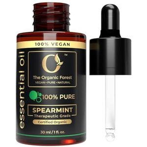 Organic Spearmint Oil voor Huid- en Lichaamsmassagetechnieken | Spearmint Essentieel Oil voor Aromatherapie | Haarzorg