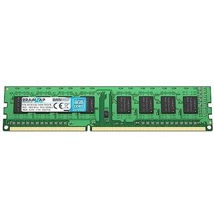 BRAINZAP 4GB DDR3 RAM DIMM PC3-12800U 1Rx8 1600 MHz 1.5V CL11 Computer PC Geheugen