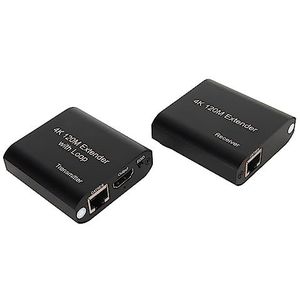 Single Channel Network Extender, 340 Mhz 4K Bij 30 Hz Lossless HD Multimedia Interface Extender 393.7ft voor Projector voor Thuisbioscoop (EU-stekker 100-240V)