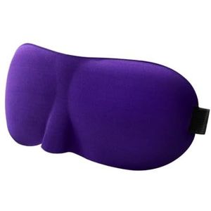 3D slaapmasker, slaaplicht, blokkerend, driedimensionaal oogmasker, verlicht oogvermoeidheid, ademend dubbellaags reisslaapmasker (paars)