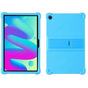 Geschikt for TCL Tab 10L 8491X/TCL TAB 10HD LTE/TCL TAB 10 FHD Wi-Fi Tablet Veilig schokbestendig Siliconen Stand Cover (Color : Sky blue, Size : For TCL Tab 10L)