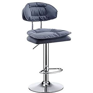 ShuuL Barkruk verstelbare tegenkruk barkruk, ontbijt restaurantkruk, lederen draaiende barkruk, 360 graden draaibare stoel voor aanrecht (kleur: E1)