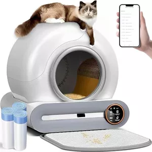 petphabet Kattenbak, grote kattenbak / toiletbak XXL, 63 x 49 x 42 cm