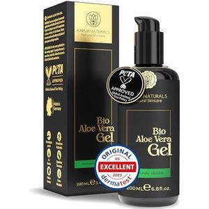 Aloë Vera Gel 100% BIO • Puur aloë vera sap • Met hyaluronzuur & panthenol • Vegan & zonder parfum • Zuiver gel voor gezicht & lichaam • After sun verzorging • Gemaakt in Duitsland