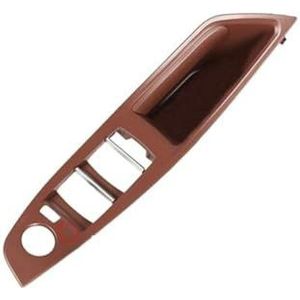 Handgrepen Het Interieur Auto Autodeurgreep Voor BMW F10 F11 520d 520i 2011-2013, Links/rechts, Beige/zwart(‎Red Brown-lhd)