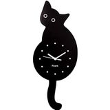 Fisura - Wandklok Kat - zwart