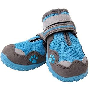 Zhexundian Pet Dog Duurzaam Outdoor Sport Schoenen, Protect Not To Fashion Dogs Schoenen Hurt for kleine grote honden huisdier accessoires, 4 stuks (Color : Blue, Size : 6)