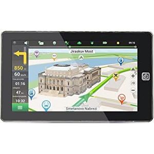 GPS-autonavigatiesysteem, 7 inch 800 * 480 Truck GPS Navigator Fm Bluetooth GPS Navigatie 25 6M 8 GB Voertuig GPS-navigator Voor auto, vrachtwagen, camper(With sunshade and BT)