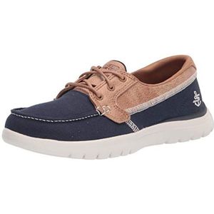 Skechers Women's Boat Shoe, Navy, 8.5