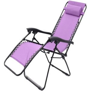 Opvouwbare ligstoel, vrijetijdsstoel for buitenterrastuinkamperen, draagbare zonnestoel (Color : Violet)