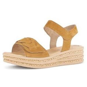 Gabor Plateausandalen voor dames, cognac 14, 40.5 EU