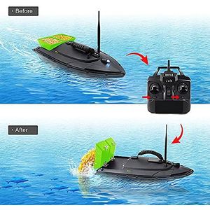 Onderwaterviscamera, Draadloze afstandsbediening vissen aas boot RC Aas boot viszoeker met 1. 5 KG Laad 300m signaalbereik(Green US Plug)