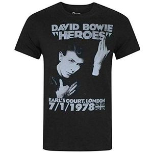 David Bowie Heroes Earls Court T-shirt voor heren